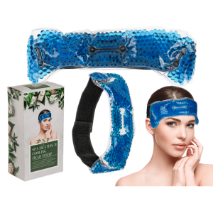 OOTB Blaues Spa-Kopfwickel zum Wärmen und Kühlen