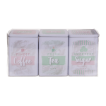 OOTB Rechteckige Metall-Dose Mint-Pink
