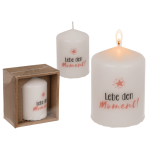 OOTB Stumpenkerze Lebe den Moment