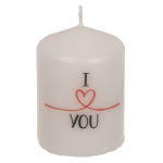 OOTB Stumpenkerze I love you