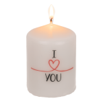 OOTB Stumpenkerze I love you