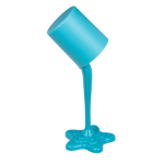 OOTB Tischleuchte Farbtopf neon-blau ca. 30 cm