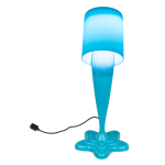 OOTB Tischleuchte Farbtopf neon-blau ca. 30 cm