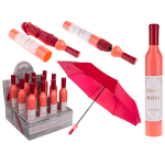 OOTB Taschen-Regenschirm Roséweinflasche