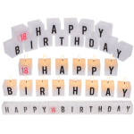 OOTB Kerzenblock mit Schrift Happy 18 Birthday