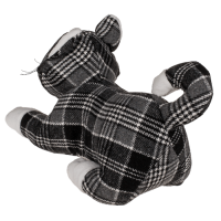 OOTB Schwarz/grau/weiß karierter Türstopper Katze