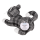 OOTB Schwarz/grau/weiß karierter Türstopper Katze