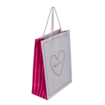 OOTB Weiß/pinke Papier-Geschenktüte Love