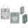 OOTB Weiß/grüne Papier-Geschenktüte Love