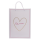 OOTB Weiß/pinke Papier-Geschenktüte Love