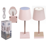 OOTB Rosafarbene Tisch-Lampe mit LED