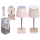 OOTB Rosafarbene Tisch-Lampe mit LED