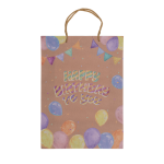 OOTB Braune Papier-Geschenktüte Happy Birthday