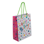 OOTB Hellgraue Papier-Geschenktüte Happy Birthday