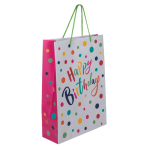 OOTB Hellgraue Papier-Geschenktüte Happy
