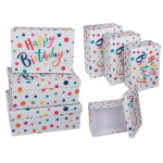 OOTB Hellgraue Geschenkkartonage Happy Birthday