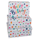 OOTB Hellgraue Geschenkkartonage Happy Birthday