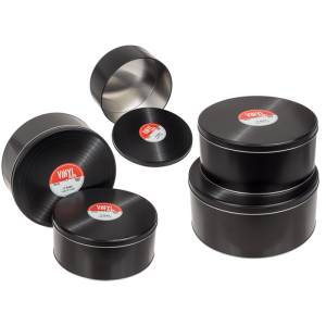 OOTB Runde Metall-Dose Schallplatte
