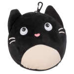 Kinder Plüsch-Reisekissen mit Augenmaske, Katze 16,5...
