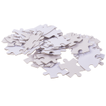 OOTB Weißes Herz-Puzzle 80 beschriftbare Teile
