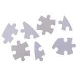 OOTB Weißes Herz-Puzzle 80 beschriftbare Teile