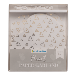 OOTB Papiergirlande Herz ca. 12 cm L: 2 m