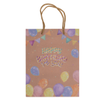 OOTB Braune Papier-Geschenktüte Happy Birthday