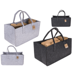 OOTB Graue Filztasche für Kaminholz