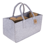 OOTB Graue Filztasche für Kaminholz