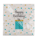 OOTB Papier Servietten Geschenk mit Happy