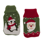 OOTB Handwärmer Wärmflasche mit Stricküberzug X-MAS