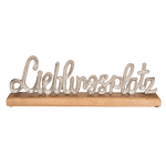 OOTB Silberfarbener Schriftzug Lieblingsplatz