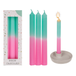 OOTB Stabkerze mit Farbverlauf rosa/mint