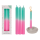 OOTB Stabkerze mit Farbverlauf rosa/mint