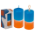 OOTB Stumpenkerze mit Farbverlauf orange/blau
