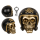 OOTB Spardose mit Schloss Totenkopf mit Motorradhelm