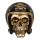 OOTB Spardose mit Schloss Totenkopf mit Motorradhelm
