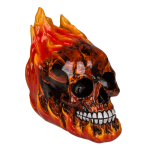 OOTB Spardose mit Schloss Totenkopf mit Feuer