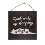 OOTB Holz-Schild Dont wake up sleeping dogs