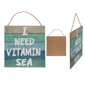 OOTB Holz-Schild I need vitamin sea