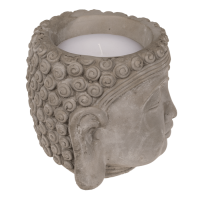 Kerze, Buddha-Kopf, ca.13,5 x 13 cm,