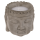 Kerze, Buddha-Kopf, ca.13,5 x 13 cm,