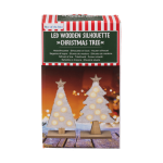 OOTB Holzsilhouette Weihnachtsbaum mit LED