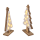 OOTB Holzsilhouette Weihnachtsbaum mit LED