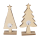 OOTB Holzsilhouette Weihnachtsbaum mit LED