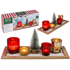OOTB Kerzenhaltertset Christmas mit 4 Dekogläsern
