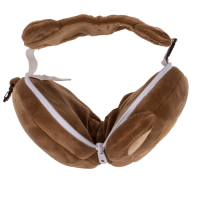 Kinder Plüsch-Reisekissen mit Augenmaske,