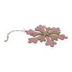 OOTB Holz-Schneeflocke mit Glitter