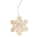 OOTB Holz-Schneeflocke mit Glitter