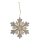 OOTB Holz-Schneeflocke mit Glitter